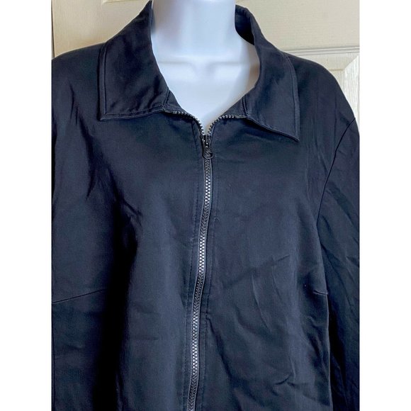 Worthington black stretch zip jacket size 20 W - Picture 6 of 11